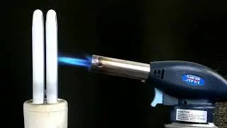 Gas Torch Vs CFL light EXPERIMENT