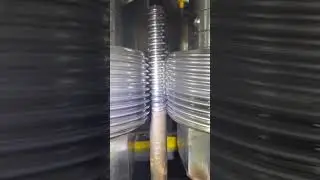 trapezoidal thread rolling on a shaft 2 m long metal processing cnc #shorts #youtubeshorts #steel