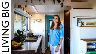 Young Woman's Beautiful Tiny House Gives Freedom From Rent / Mortgage