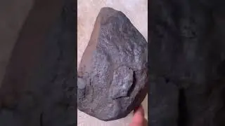Meteorite rock.heavy,magnetic attached,iron core nickel,Gold and so much more metal..