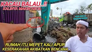 KURANG AJ4R❗️RATA RATA BANGUNAN DISINI SEPERTI NGAMBIL TANAH KALI TERLIHAT JELAS KALINYA MIRING❗️