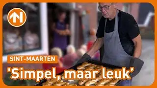 Lampions &eacute;n stoetkerels tijdens Sint-Maarten in Bierum