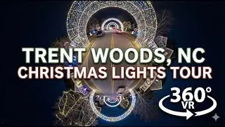 2025 Christmas Lights Tour in Trent Woods, NC (360&deg; VR Experience)