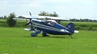 Pitts S2A N74DC departing Fenland fly in 2017