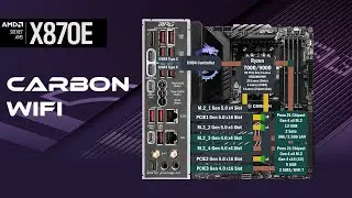 MSI MPG X870E Carbon WiFi Все соединения PCIe