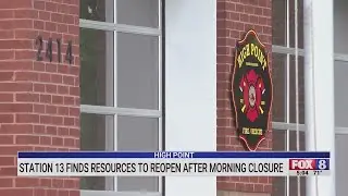 High Point fire station finds resources to reopen after morning closure