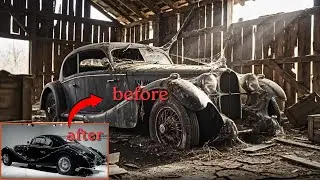 1938 Bugatti Type 57C Atalante Full Restoration From Barn Find To Factory-Perfect Condition