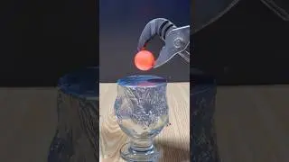 1000&deg;C Red Hot Ball Vs Aluminium Foil #rhcb #experiment #hotball #science #satisfying #asmr