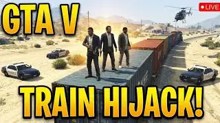 GTA 5 Impossible Train Hijack Mission | Michael, Trevor & Franklin vs Police | GTA V Hindi Gameplay