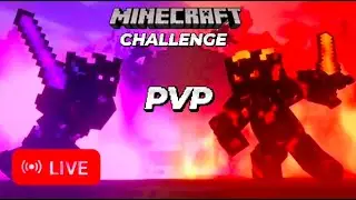 ANYONE CAN CHALLENGE ME🎊 WELCOME TO MINECRAFT PVP LIVE STREAM🔴