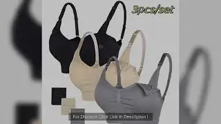 3pcs/Set High Quality Maternity Nursing Bras Cotton Breastfeeding Pregnant Underwear Seamless Large