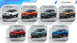 2021 Tata  Punch - All Colour Options - Images | AUTOBICS