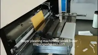 3 layer pleating machinefor small folder