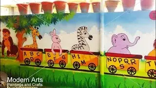 Nursery school & Play group wall painting artist Pune & Mumbai