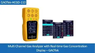 Multi Channel Gas Analyzer with Real-time Gas Concentration Display &ndash; GAOTek