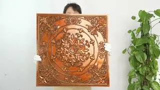PL18 archaic copper faux tin ceiling tiles video