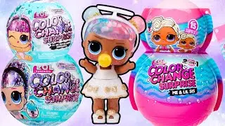 ASMR MYSTERY LOL Surprise Sparkle Color Change Mini Dolls #unboxing