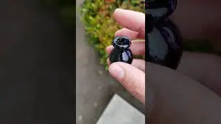 J Walker Glass - Dichro Bubble Carb Cab - Black Dichro