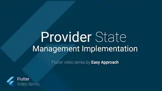 Provider state management counter app, flutter video tutorial in English, part 22