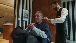 Luxury Italian Men's Salon in Dubai Gents & Fans of Barberia Italiana with Massimo Vidoni.