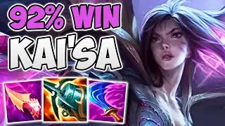 THIS KAI'SA PLAYER IS GOING FOR RANK 1 IN SEASON 12 WITH 92% WIN RATE! - League of Legends
