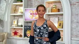 zuda Jacquard Star Print Sports Bra on QVC