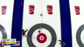#AGITopShots - 2023 Tim Hortons Brier - Reid Carruthers of Wild Card 2 makes a double
