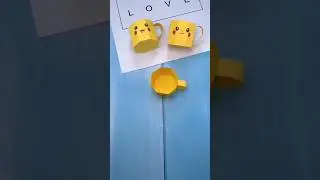 DIY Happy Emojis Shaped Mug 😊 | Easy Paper Cup Craft | #Shorts
