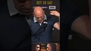 Dana RECRUITS A Guy From The Crowd 🫡 #ufc308