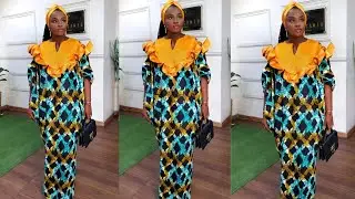 How to cut and sew Bubu with Cold Shoulder Sleeve - Flounce #coldshoulderbubu #bubuwithflounce