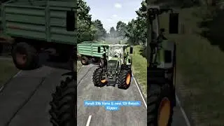 Ls25 / Mein kleinster der Fendt 516er mit zwei Reisch 12ter Kipper! #fendt #fs25 #gameplay #farming