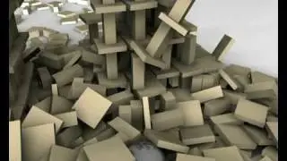 3D Building Collapse - Cinema 4D MoGraph 2