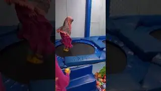 Baby Jumping on Trampoline // #shorts #funny #jump #short #baby #cute