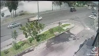 Momento de la explosi&oacute;n en santa martha el dia de ayer 10 de sep  