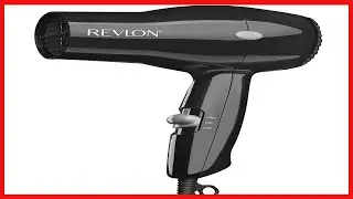 Revlon Compact Hair Dryer | 1875W Lightweight Design, Perfect for Travel, (Black)