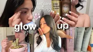 Summer glow up at home BOX DYE + TANNING IN MY BATHROOM, TARGET