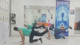 Contemporary yoga and dance mix
