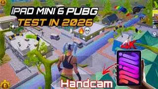 iPAD MINI 6 PUBG TEST 2026🔥/ HD+Extreme 5 Finger Handcam Gameplay😍