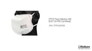 FFP2 Face Masks x50 CAT III PPE Certified FFP2 BOX50 0 135