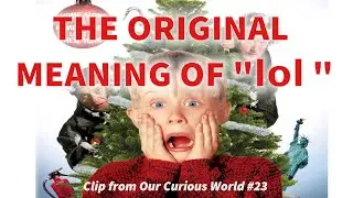 The Original Meaning of lol
