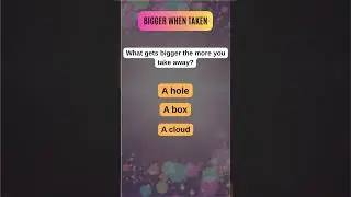 Bigger When Taken #riddles #riddle #brainteaser #quiz #shorts #fyp #algorithm #mystery #fun #game