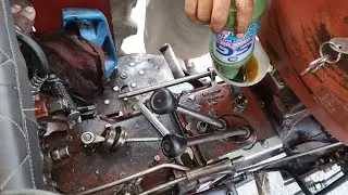 Gear box oil change tractor gear box