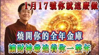倪海廈預言警告：1 月 17 號你就這麼做，燒開你的一整年金庫，讓財神爺追著你跑一整年！#倪海廈 #黃帝內經 #養生 #國學 #易經 #冬至 #開運 #招財 #補財庫 #中醫 #風水 #2026運勢