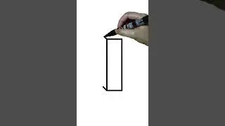 HOW TO DRAW 3D Letter I
