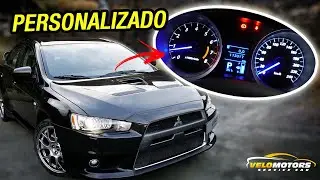 MITSUBISHI LANCER E ASX SAI LARANJA ENTRA O BRANCO E AZUL PERSONALIZAÇÃO PAINEL E INTERIOR