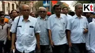 Left Front&rsquo;s protest demonstration in front of EC office