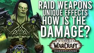 Every New Raid Weapon Unique Effects Showcase For Patch 9.1 Shadowlands! - WoW: Shadowlands 9.1 PTR