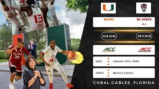 Miami vs No. 4 NC State | ACC | 1.18.24