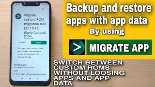 Migrate App tutorial || Transfer apps with app data from one custom rom to another feat. POCO F1