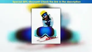 Best children's snow goggles, winter sports, ski goggles，UV protection, double-layer photochromic l